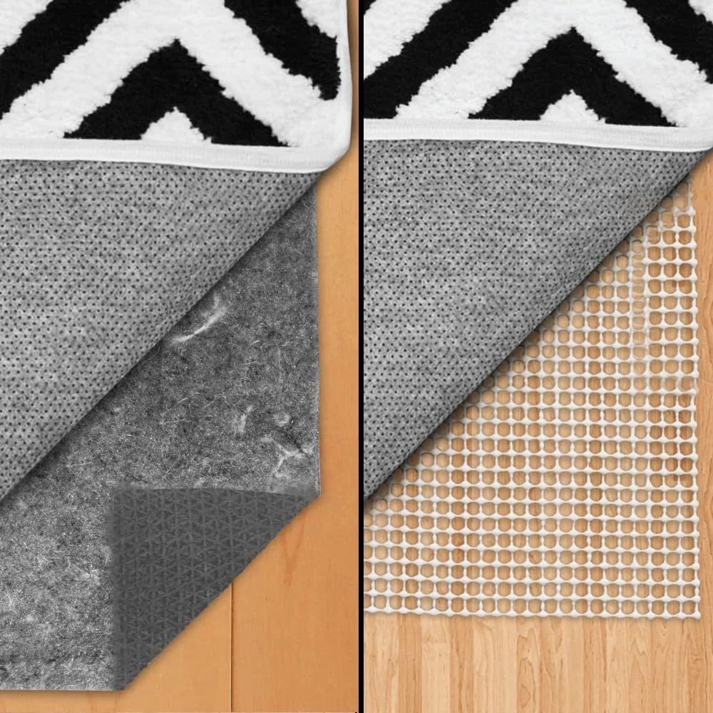 Felt and Natural Rug Pad, 6x9 ft, Grey