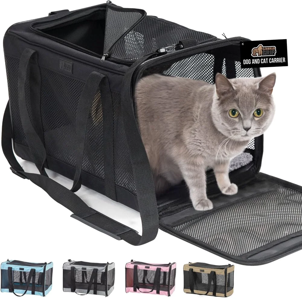 Cat Carrier Travel Bag Up, Black