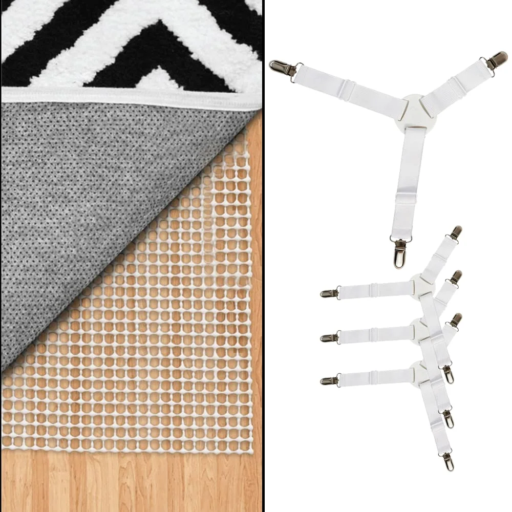 Extra Strong Rug Pad Gripper, 5x8 ft, White