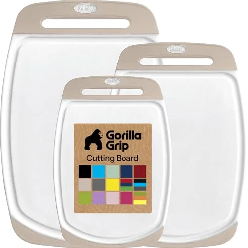 Bpa-free Reversible Kitchen Cutting Board, 3-pack