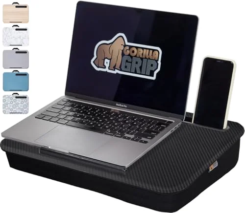 Laptop Lap Desk, 16.5x11.8 in, Black