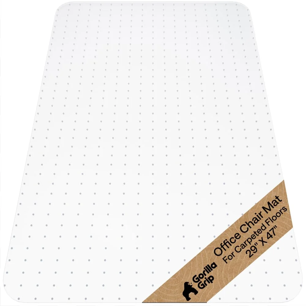 Office Chair Mat, 29x47 in, Clear