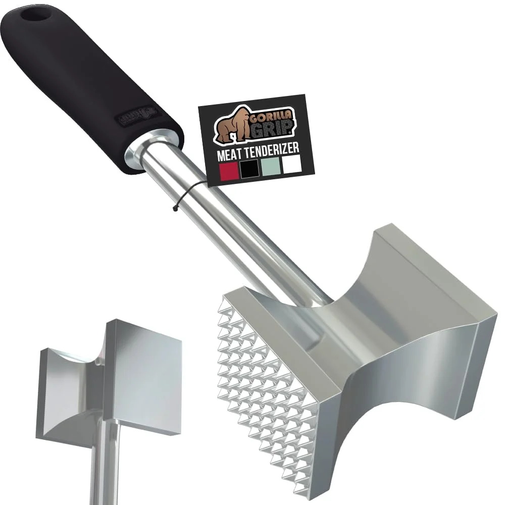 Patented Bpa-free Dual-sided Meat Tenderizer, One Size, Black