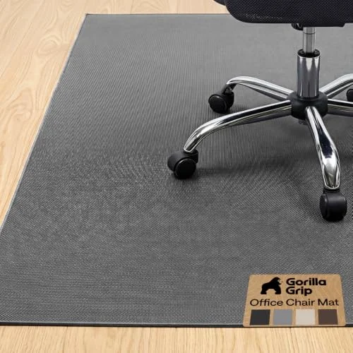 Office Chair Mat, 45x28 in, Grey