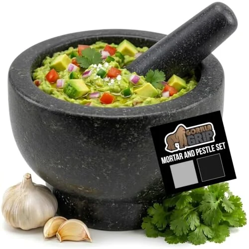 Natural Granite Stone Lab Mortar, Black