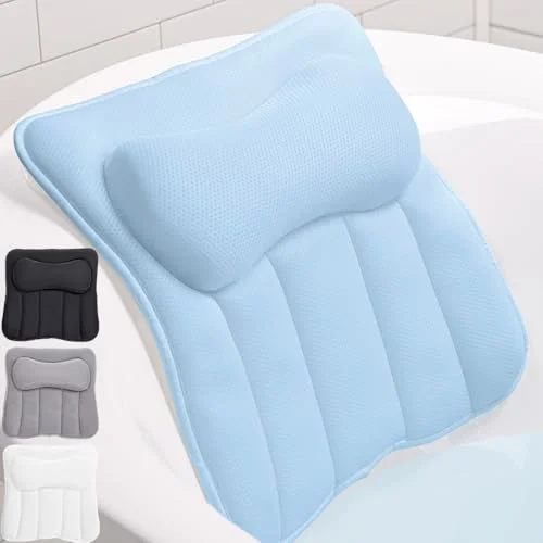 Bath Pillow, 16.5x16.1 in, Spa Blue
