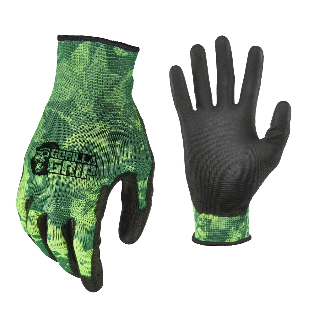 Work Gloves, Large, Green