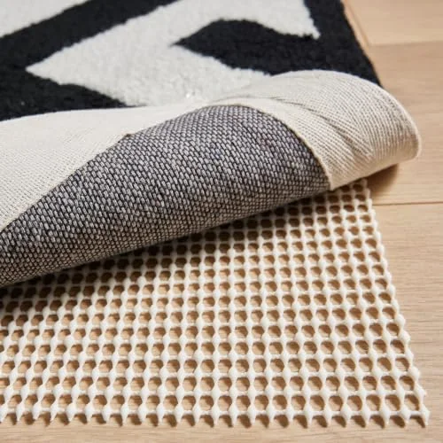 Slip Resistant Rug Pad, 2x8 ft, Cream