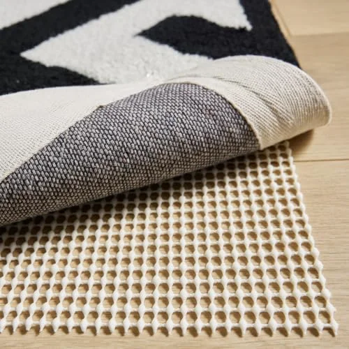Slip Resistant Rug Pad, 5x8 ft, Cream